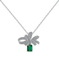 925 sterling silver clavicle necklace for women with cross crown or Roman numeral pendant and platinum colour finish