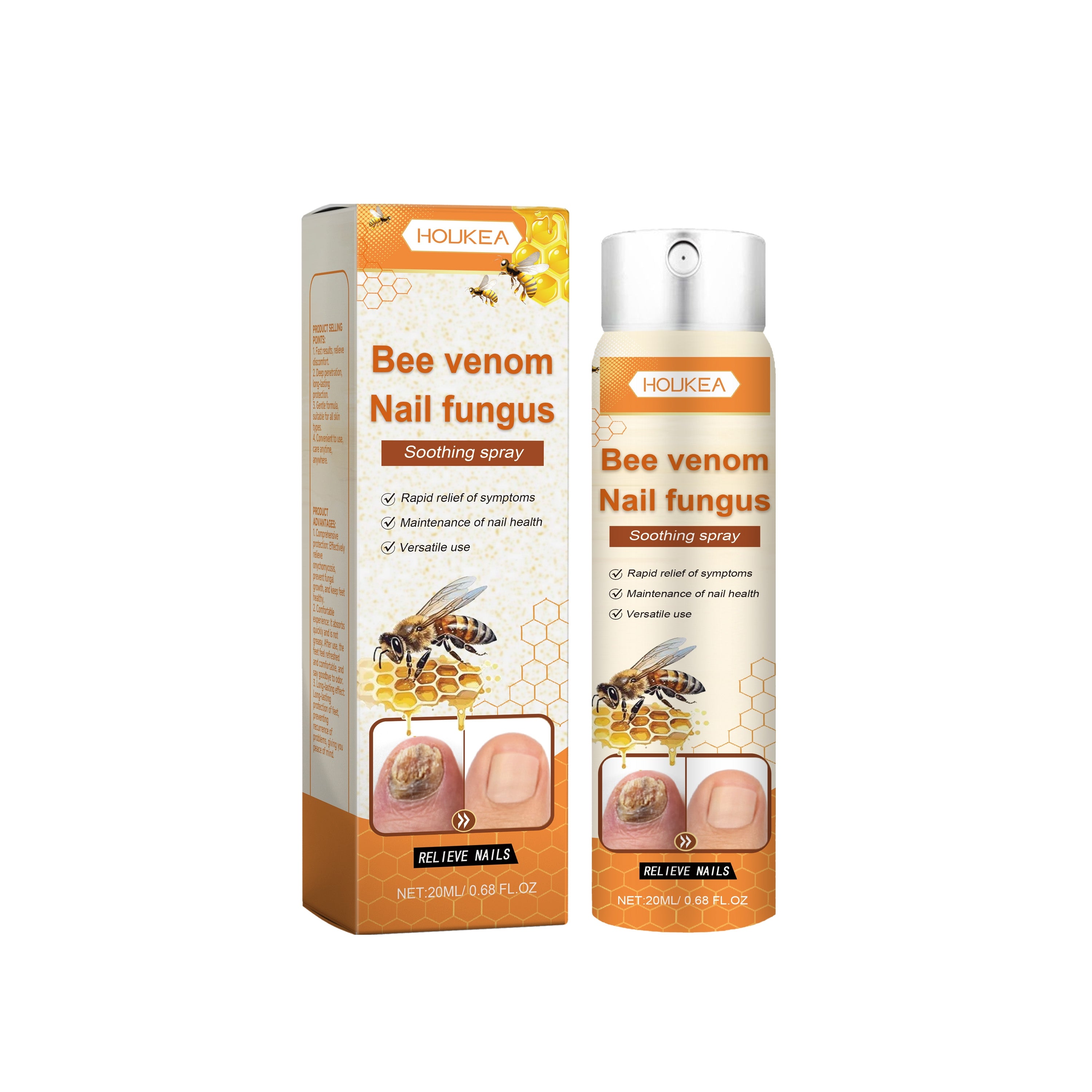 Bee Venom Nail Care Spray for Grey Nails & Foot Odour | Hand & Foot Care 20ml