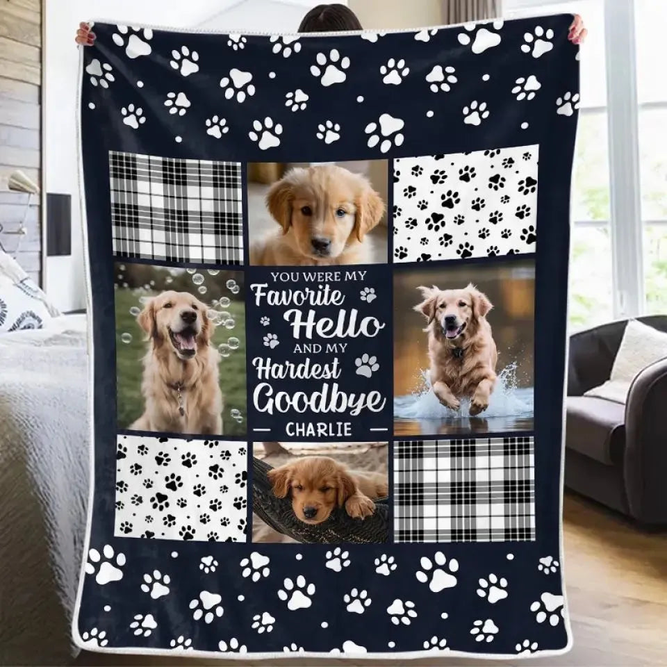White super soft flannel dog blanket laid flat, showing its texture and size options.