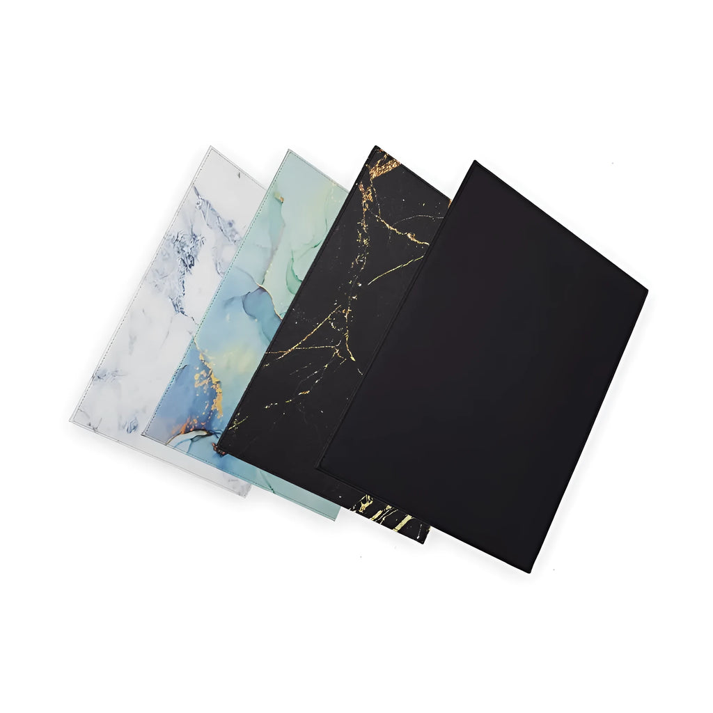 24.5 cm anti-radiation silicone tablet pad showing four colour options