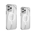 Transparent magnetic airbag protective case for iPhone 13 models with MagSafe compatibility