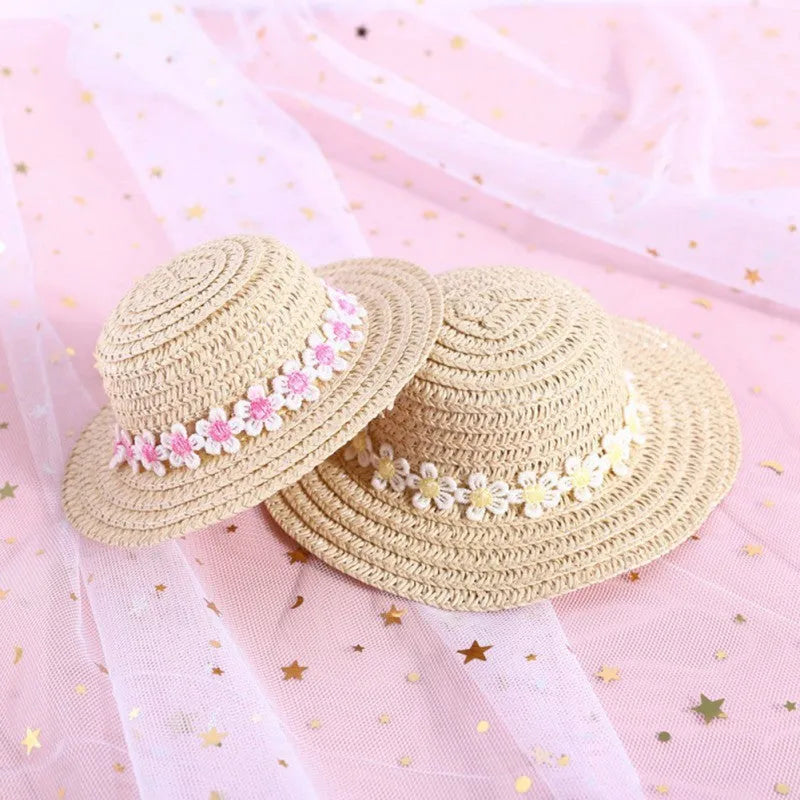 Handmade adjustable bowknot paper hat for dogs and cats in cartoon style
