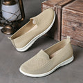 Plus size women's low-top cloth shoes with flat heel and heart-shaped pattern in various colours.