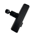 Kitchen faucet nozzle extension with rotating waterfall outlet in black or silver finish