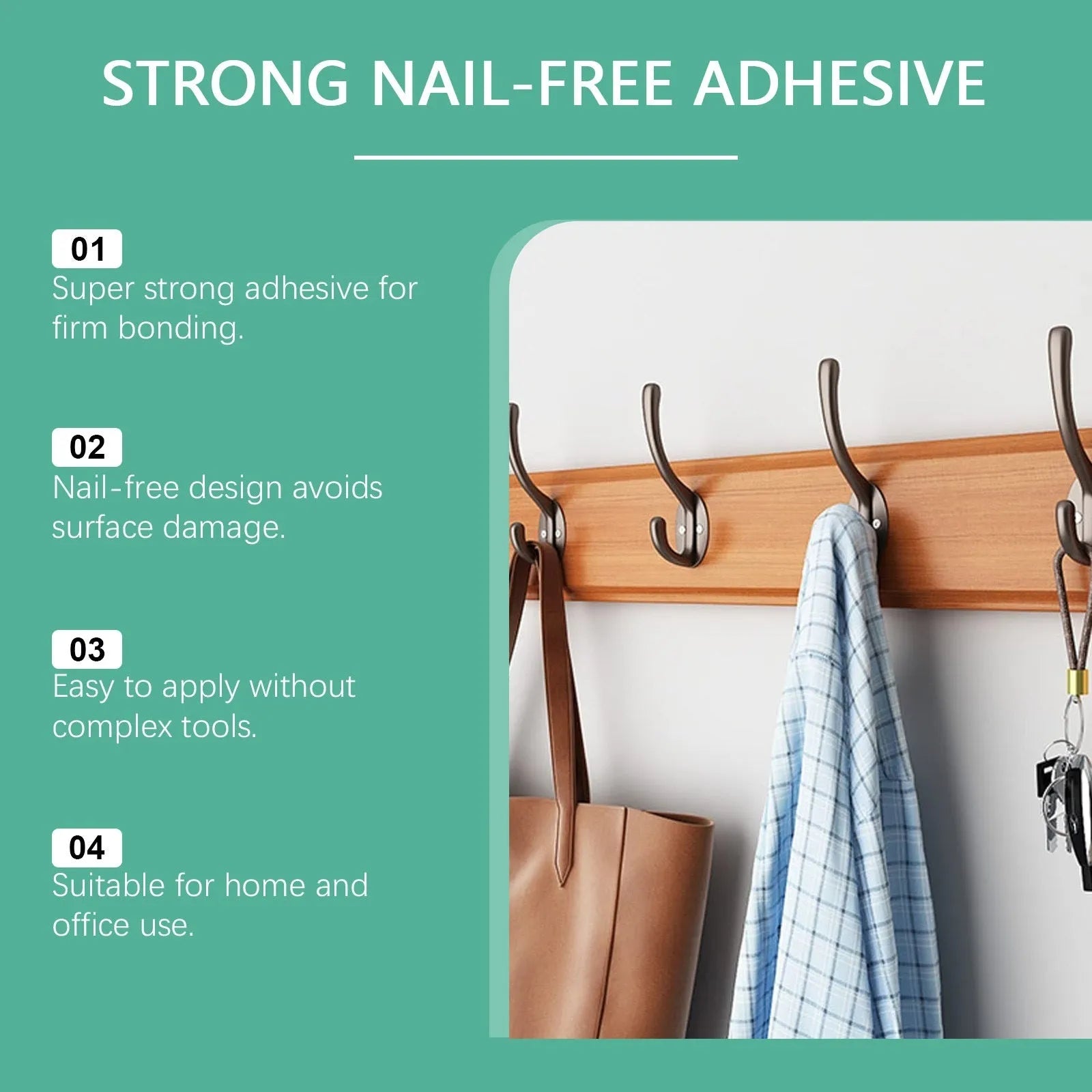 100g tube of Strong Nail-Free Adhesive with white label and blue cap on white background