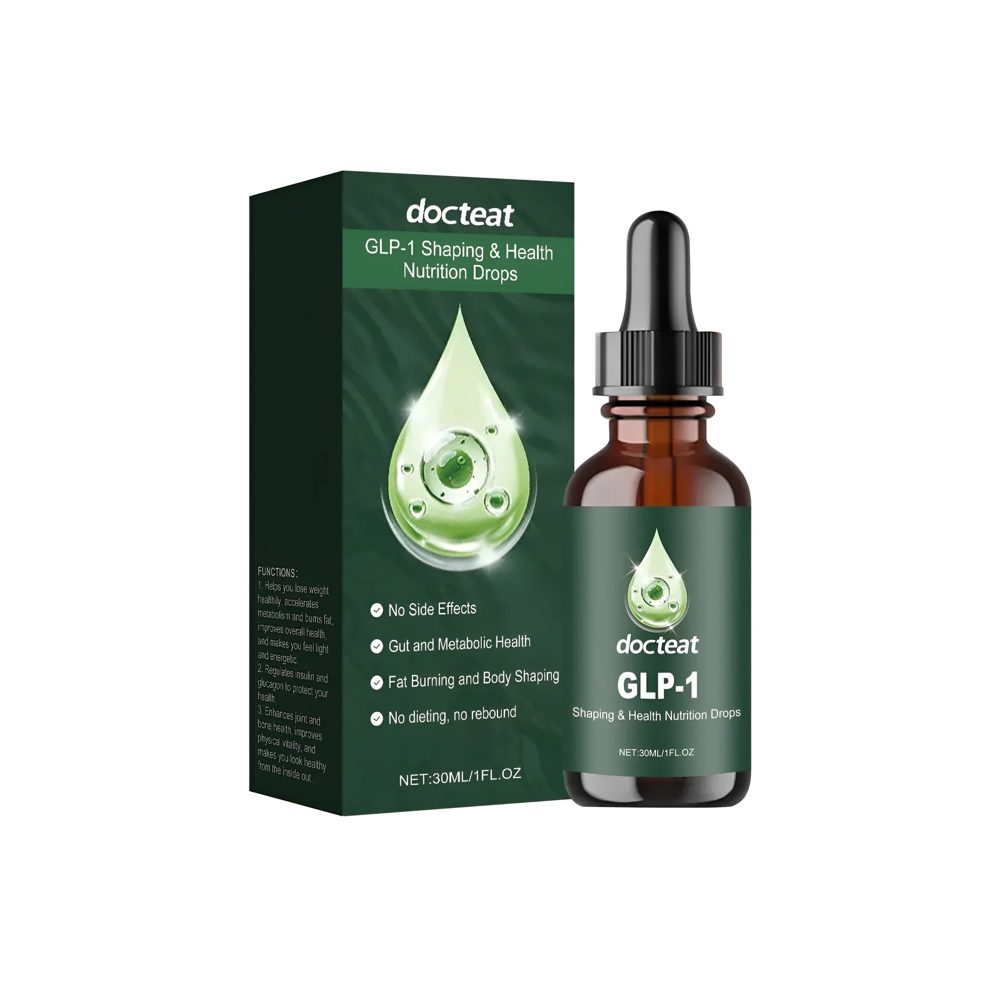 Moringa Body Care Drops 30ml bottle with dropper, featuring serum with Moringa oleifera and traditional Chinese medicine extract