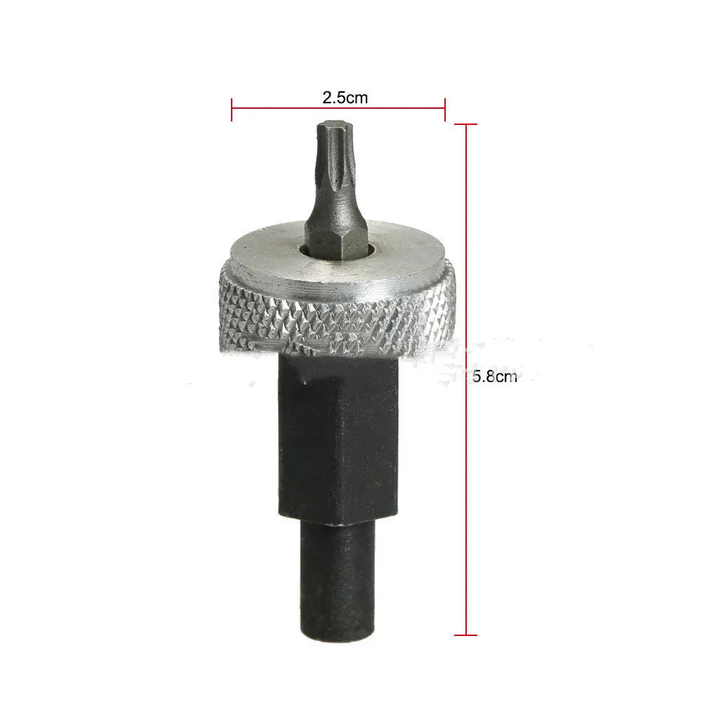 Ignition module wrench tool with knurled aluminium knobs and carbon steel construction for automotive distributor work