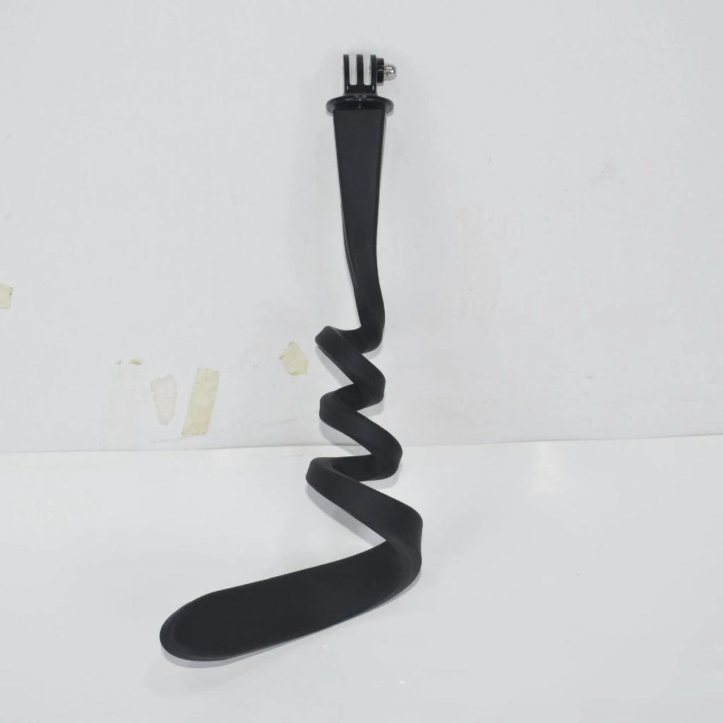 Silicone Bluetooth remote control selfie stick with snake soft stand, 57cm, black white yellow colours
