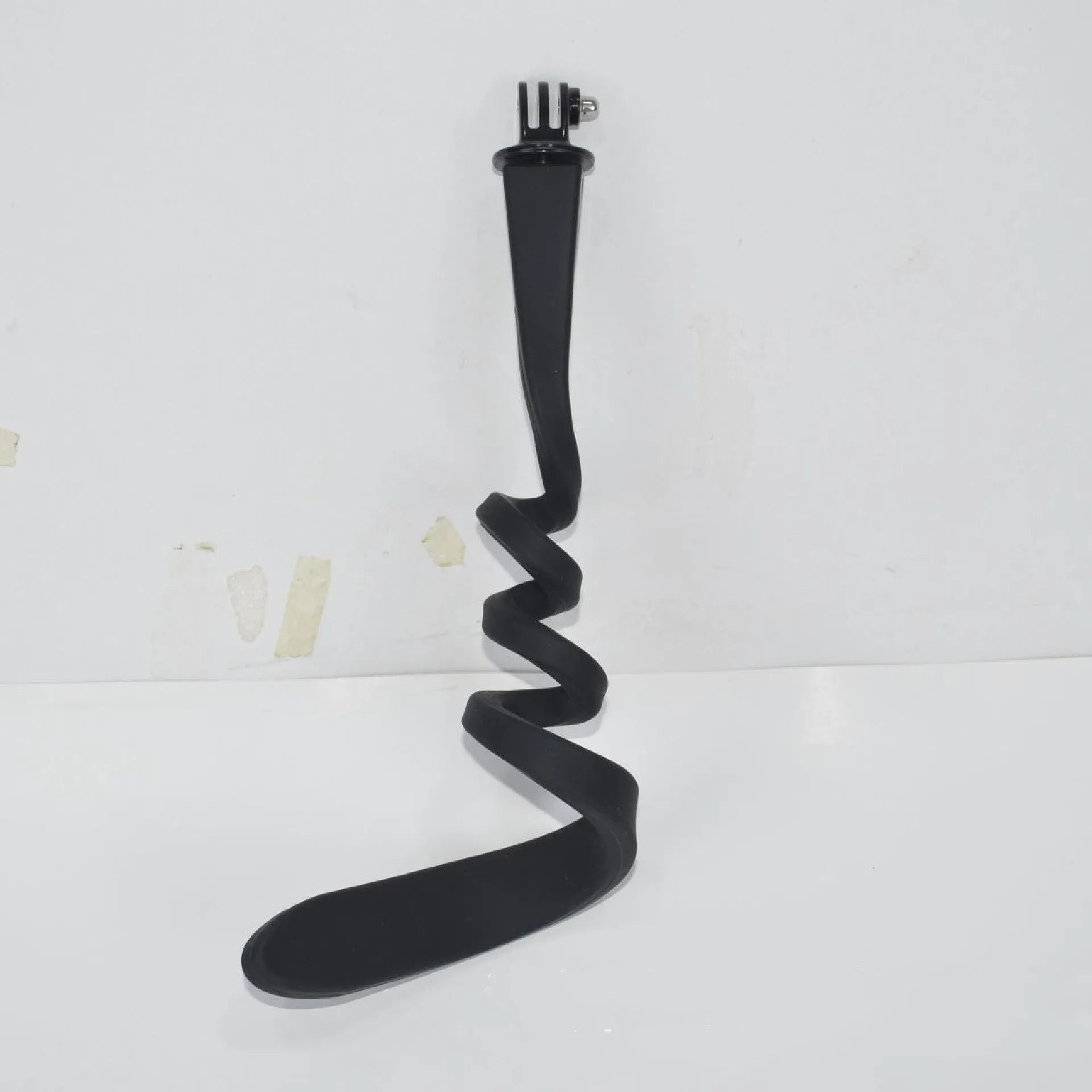 Silicone Bluetooth remote control selfie stick with snake soft stand, 57cm, black white yellow colours