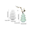 Silicone crafting mould for making three-layer irregular circle vase ornaments in small and large sizes.