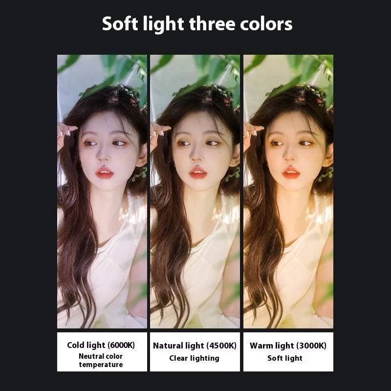 Generation universal holder PTZ fill light selfie bracket, plastic, 30cm, with Pocket3 fill light.