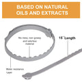 Grey natural essential oil flea repellent pet collar adjustable 57 cm for dogs and cats