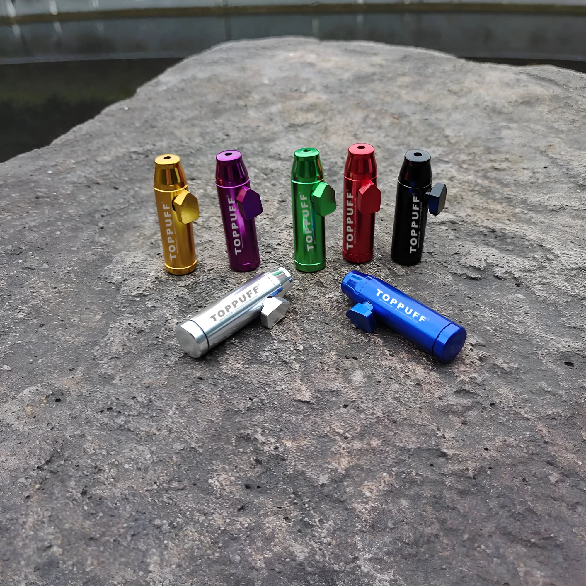 Aluminium alloy cigarette holder with 53mm flat head in multiple colour options