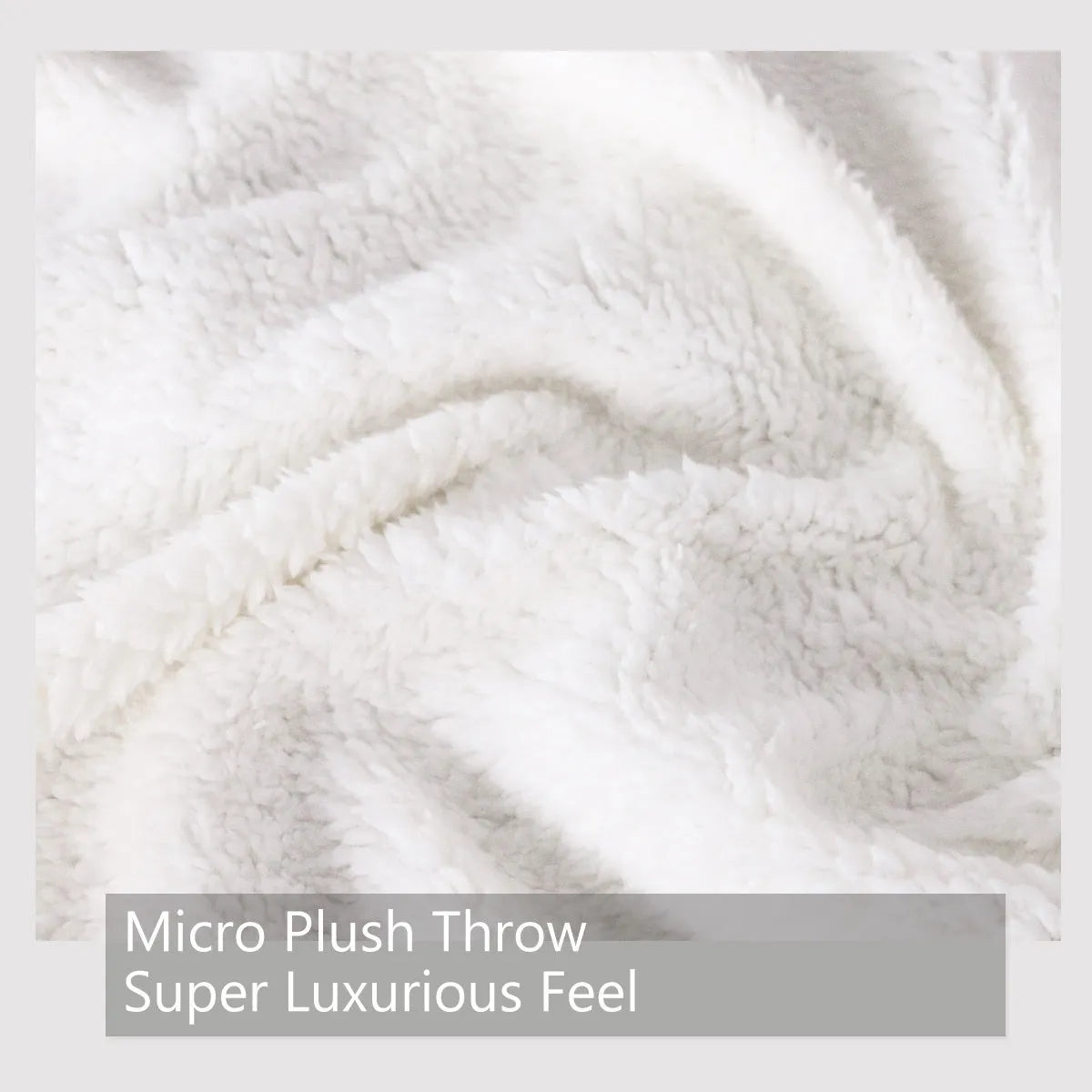 White tree leaf mushroom style lamb wool blanket, Sherpa fleece throw in 130x150cm and 150x200cm with hemmed edges