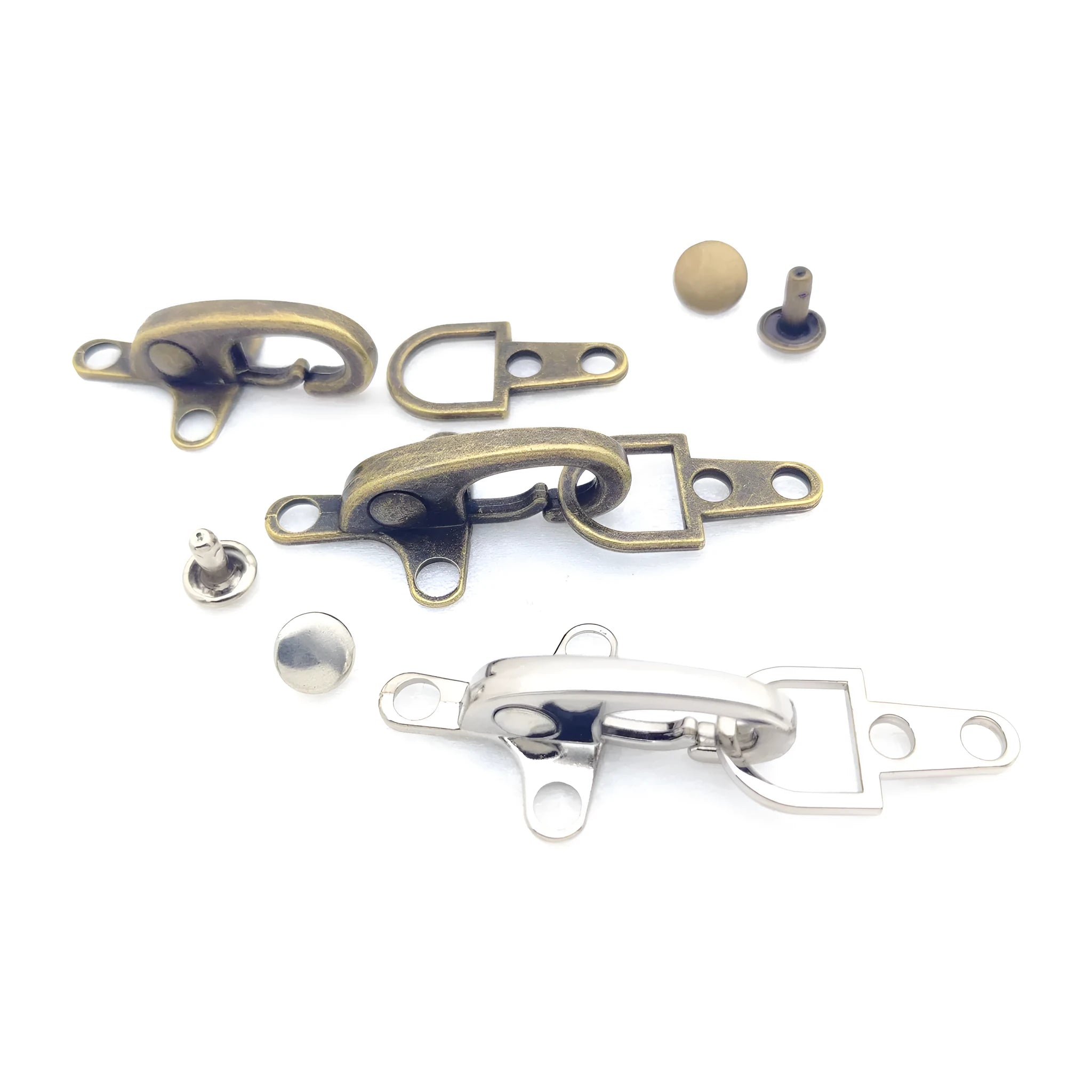 Zinc alloy aircraft-shaped hanging buckle decoration in bronze, gold, gun colour, or silver finish measuring 5.85 cm.