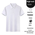 Men's short sleeve polo shirt in cotton-spandex blend, shown in Aerospace Blue colour with lapel collar.