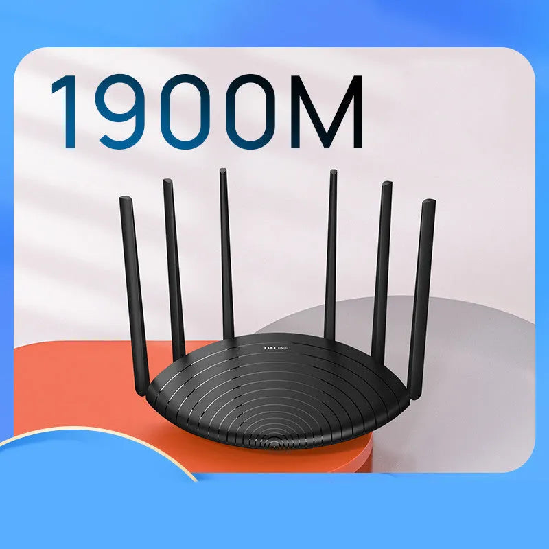 TL-WDR7661 Gigabit Edition AC1900 wireless router with compact design and network cable