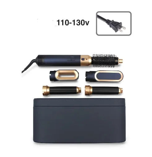 5-in-1 hot air comb with ceramic thermal conductor over 31mm diameter in black