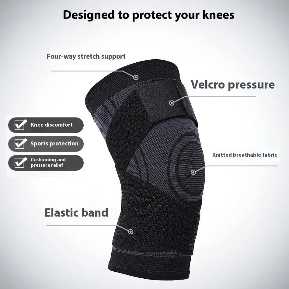 A pair of non-slip knee pads for sports and fitness, shown in one of six available colours.