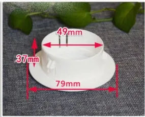 Air conditioning wall hole cover kit with plastic plugs, tuyere covers, and sealing glue for 37-165mm openings