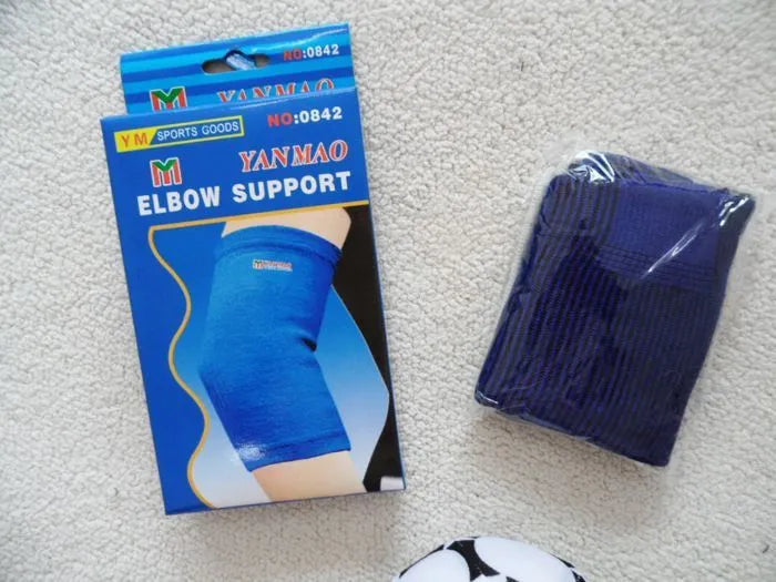 Polyester fiber elbow protector in average size for basketball badminton and cycling sports