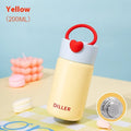 Women's 316 stainless steel thermos cup in pink 200ml portable insulated travel mug modern simple design