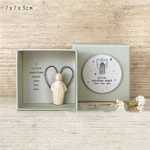 Cartoon angel figurine ornament in modern simple style crafted from resin with plastic components