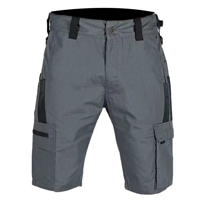 Beetle elastic waist camouflage shorts for adults shown in multiple colour and pattern options.