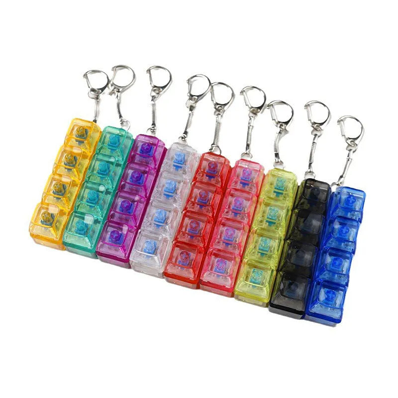 PC fully transparent decompression shaft tester with built-in light and four holes, available in multiple colours