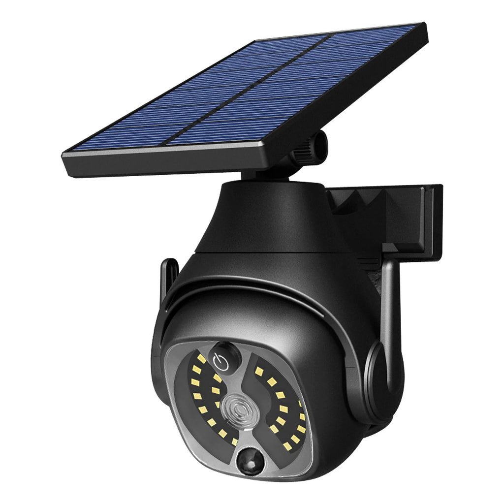 Solar powered outdoor wall light with human sensor, 1200mAh battery, ABS material, 145x120x170mm