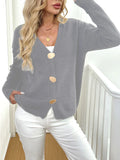 A black women's deer plush sweater coat with princess sleeves in a street hipster style.