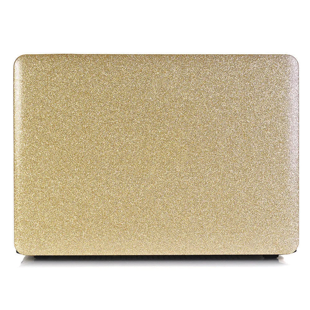 Imitation leather protective case for MacBook Air 11.6-inch and MacBook 12-inch laptops in gold colour