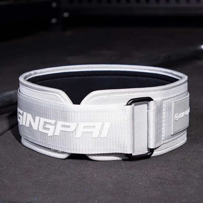 Abdominal exercising band for waist protection during weight training exercises