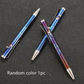 Titanium alloy bolt action ballpoint pen with gun handle design and phantom colour finish