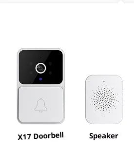 Wireless video intercom doorbell with 1080P camera rechargeable X17 model