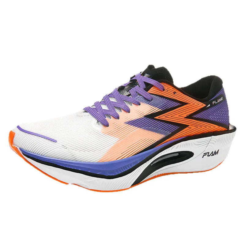Marathon carbon plate racing shoes with MD sole and 3-5cm platform heel in multiple colour options