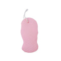 3D fish scale pattern bath sponge ball in white, grey, pink or light blue colours for gentle body exfoliation