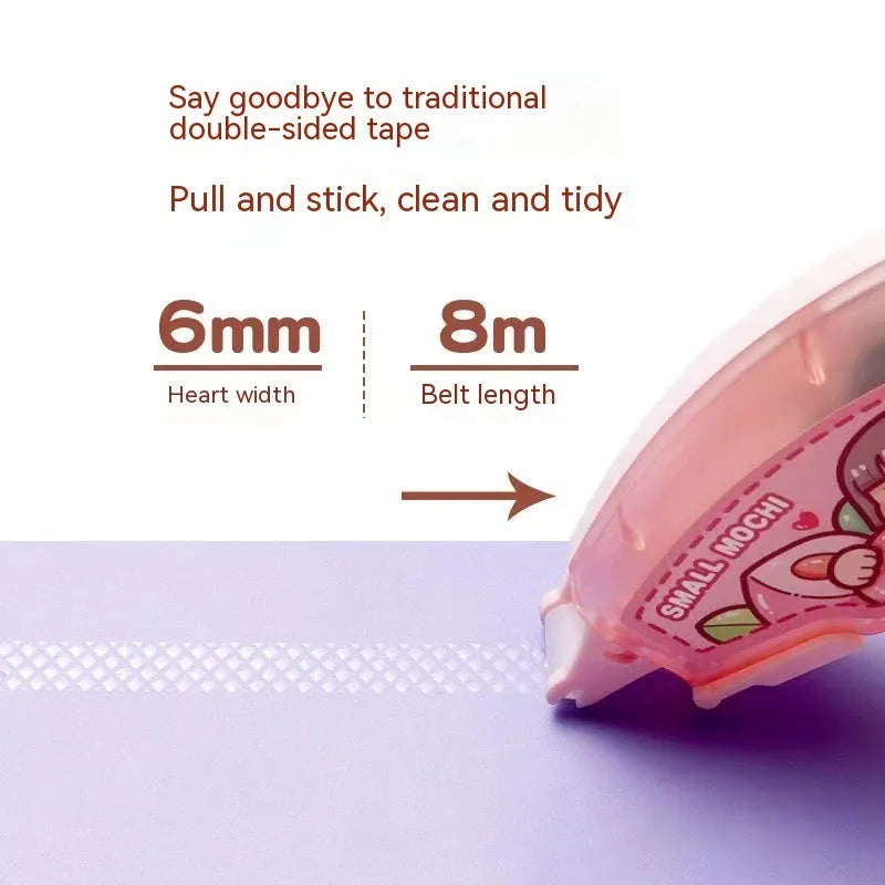 Dotting glue in fruity colours on a card, high viscosity traceless double-sided adhesive