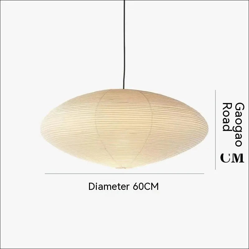 Ji Ji Feng modern paper pendant chandelier light in a simple style, shown in a 40cm diameter size.