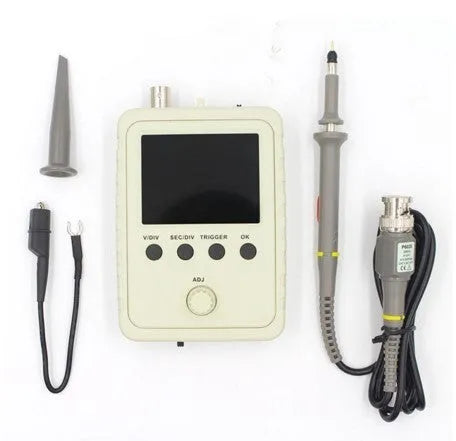 Oscilloscope electronic teaching and training DIY kit with BNC probe and pre-soldered analog board