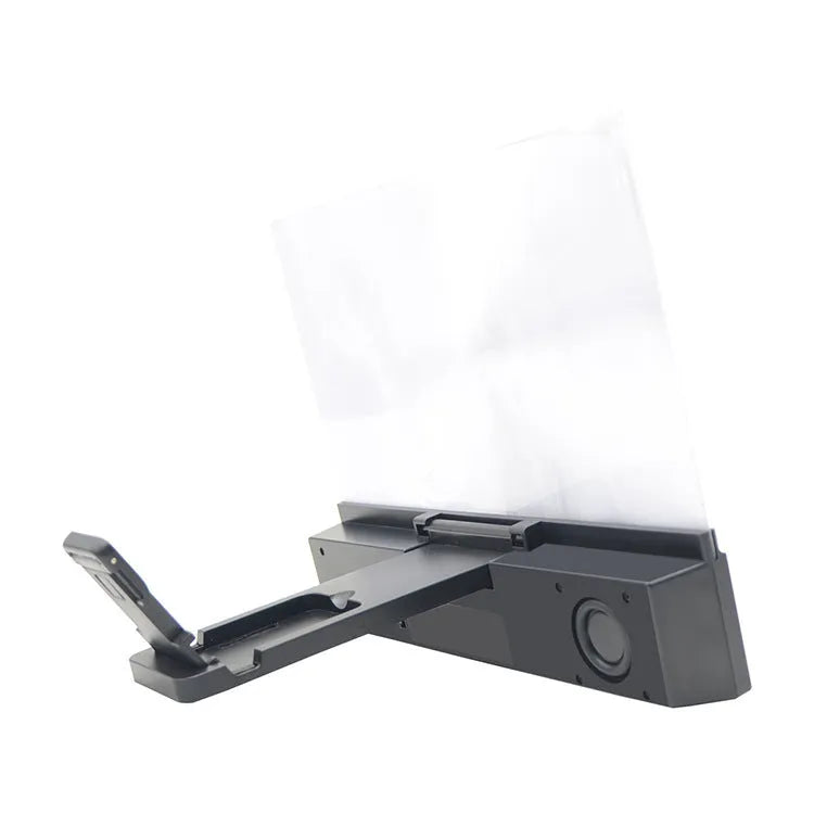 12-inch mobile phone screen amplifier with Bluetooth audio, powered by 18650 batteries