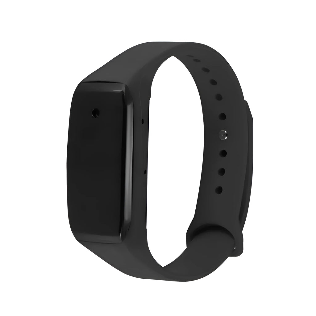 EDAL K18 black silicone and ABS smart wristband camera for HD 1080P wearable video recording