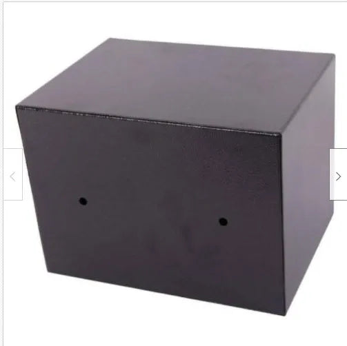 Mini office safe 230x170x170mm in white with password lock keypad on door