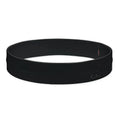 Adjustable spandex sports belt in black with ergonomic design for running and cycling