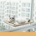 Cat litter hammock made from Oxford cloth with plastic steel wire, hanging on a window with 56cm rope, available in multiple colours