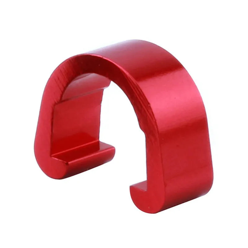Aluminium alloy C-shaped buckle in multiple colours, showing dimensions of 10.2mm by 13mm by 5mm.
