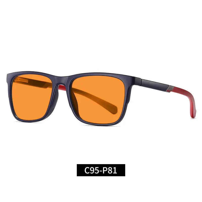 Cross-border Wild 2309 orange anti-blue light UV glasses full rim frame CR39 lenses street style