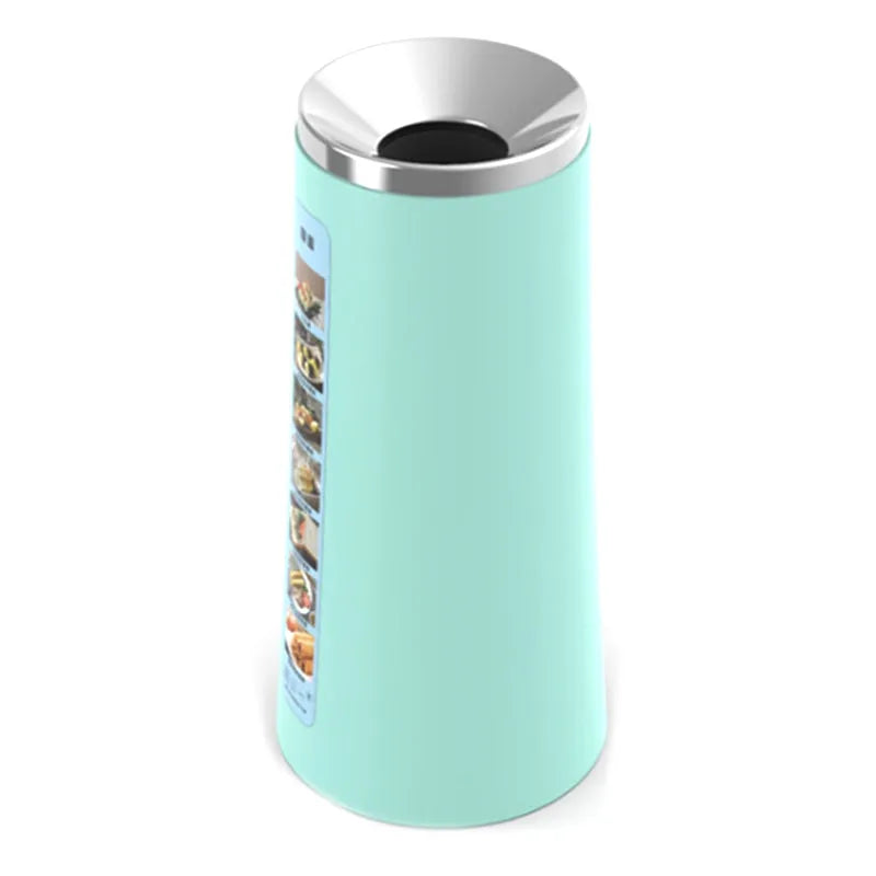 Household small egg roll machine in mint green with stainless steel 304 top cover, 80W, 2-egg capacity, compact 95mm x 200mm size
