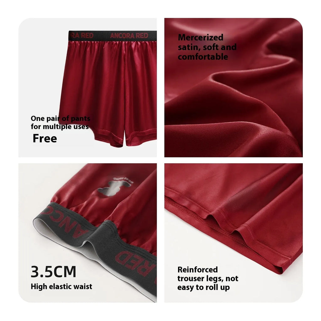 Men's solid colour boxer briefs in polyester knit fabric showing mid waist design