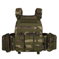 Camouflage polyester tactical vest for outdoor training and shooting sports